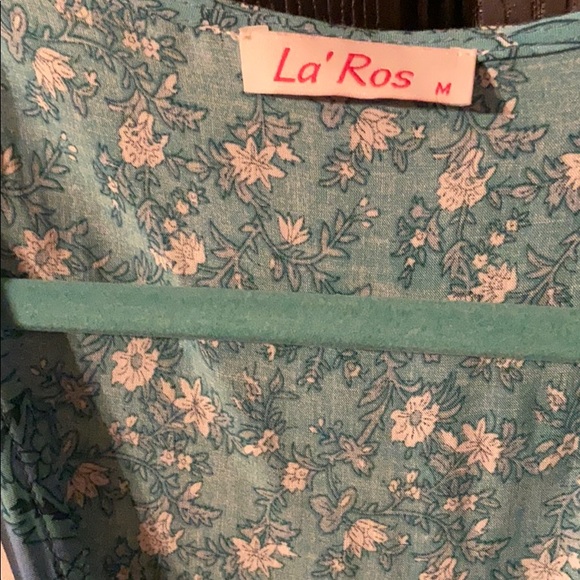 Blue La Ros Wrap Dress - Picture 3 of 6